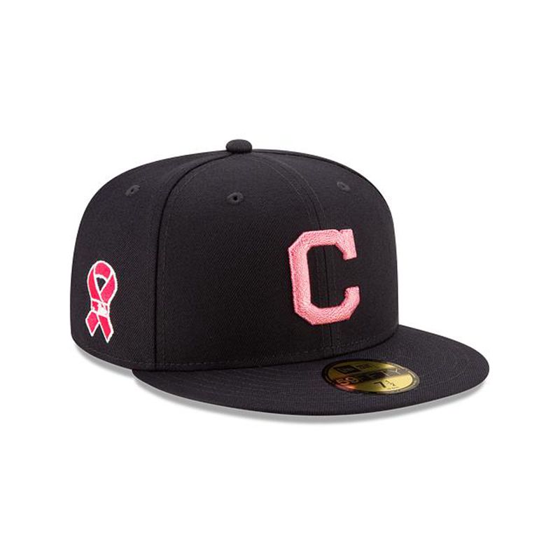 MLB Cleveland Indians Mother's Day 59Fifty Fitted (UUX4194) - Blue New Era Caps